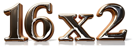 16x2 logo
